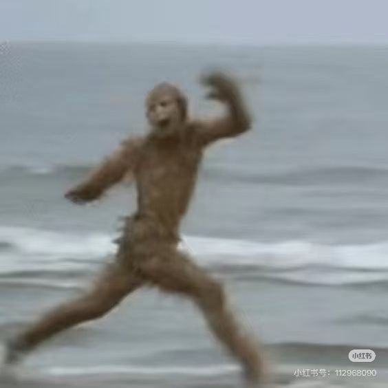 快乐奔跑的吗喽梗图