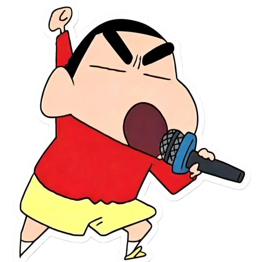 蜡笔小新唱歌贴纸
